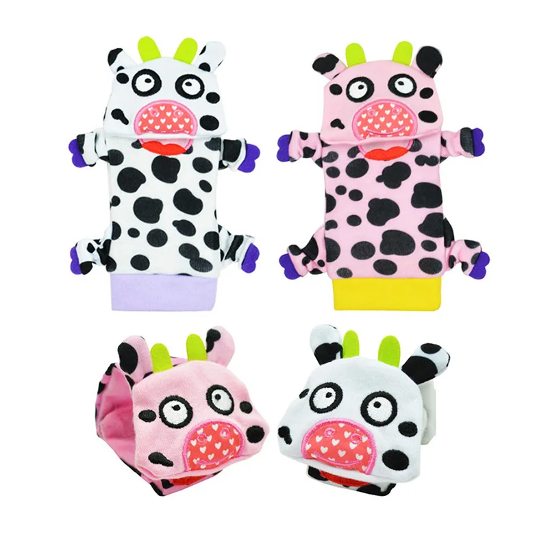 4 шт./лот детские погремушки на запястье и ножки носки игрушки Мультяшные садовые