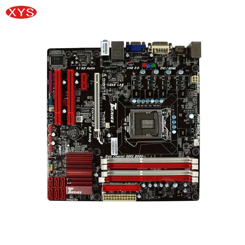 Biostar TH55B HD используется оригинальный материнская плата для Intel H55 LGA 1156 DDR3 памяти до