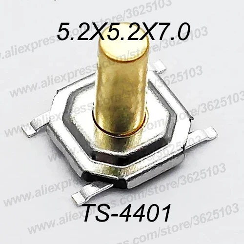 1000 шт. SMD 4*4*1 5 мм ~ 7 4x4x1.5мм 2 x Тактильные Такт кнопочный микро переключатель мгновенная кнопка Медная