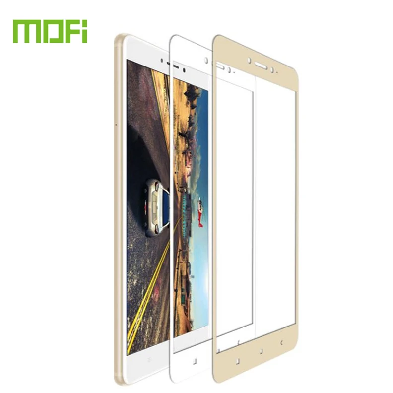 Mofi полное покрытие закаленное стекло для Xiaomi Mi MAX 2 6,4" экран протектор Анти-взрыв анти-царапин защитная пленка
