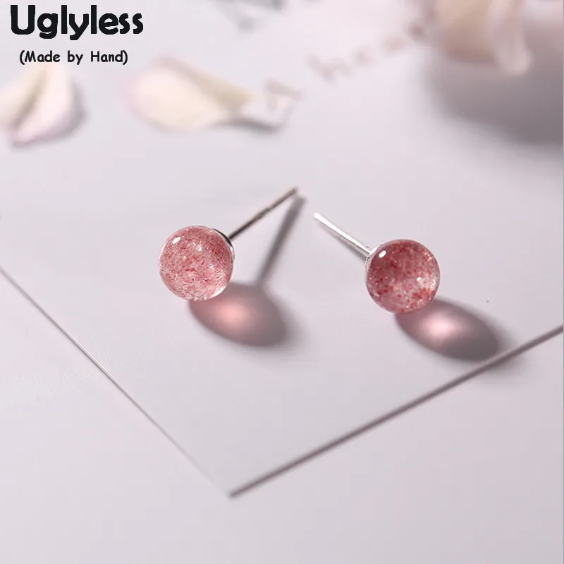 Женские серьги гвоздики ручной работы Uglyless S925 из стерлингового серебра с