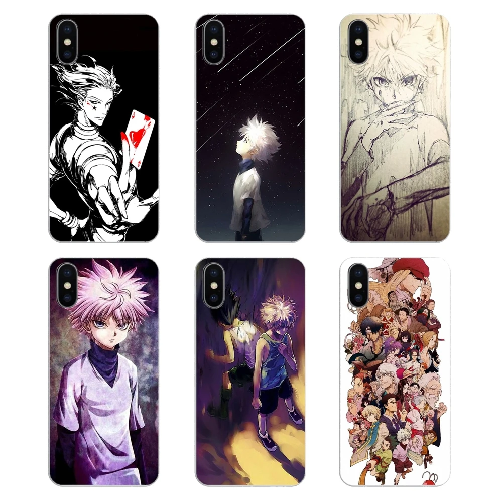 Силиконовый чехол для телефона iPod Touch iPhone 4 4S 5 5S 5C SE 6 6S 7 8 X XR XS Plus MAX Hunter Kurapika Killua Zoldyck