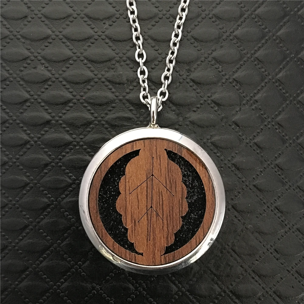 2019 New Wooden Locket Pendant Magnetic Closure Charms Aroma Essential Oil Diffuser DIY Necklace Supplies | Украшения и