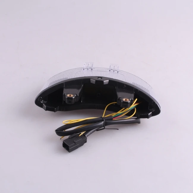 

E-Mark Motorcycle Integrated LED Rear Tail Brake Stop Light Turn Signal Lamp Taillight For Triumph DAYTONA 675 2005-2010 Clear