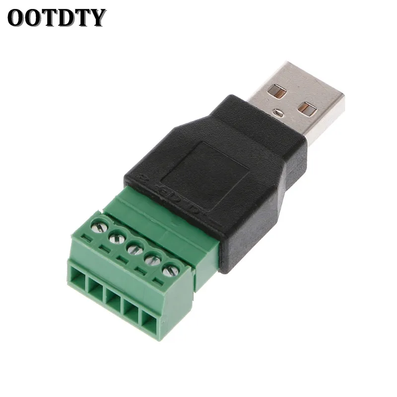 OOTDTY 1 шт. USB Женский Винт Разъем USB штекер с защитным разъемом USB2.0 Женский Джек USB женский винт терминал