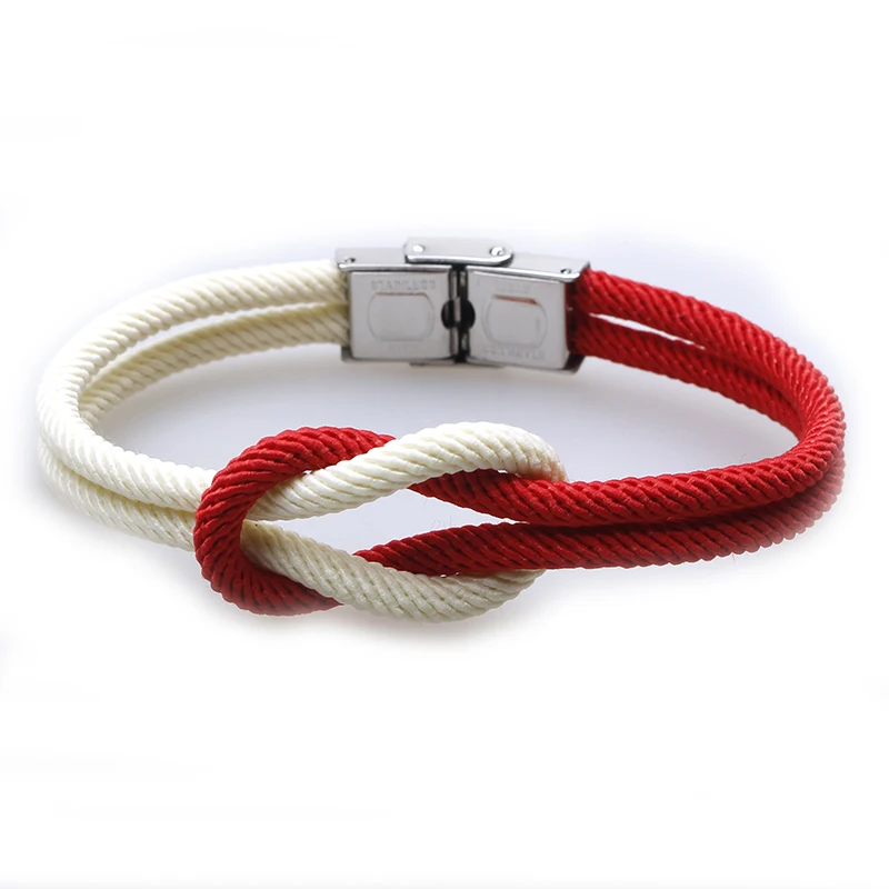 Новые очаровательные браслеты для женщин Pulseira Homme плетеные веревочные женские