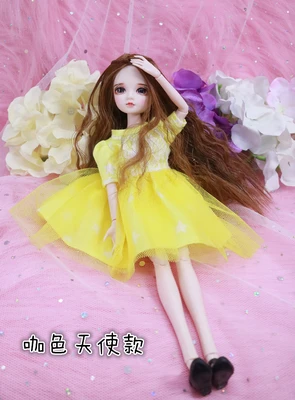 09 1/6 30 см дешевая кукла blyth BJD новорожденная девочка diy игрушка-подарок для девочки кукла с платьем макияж "крылья" на обувь макет головы - Цвет: 09
