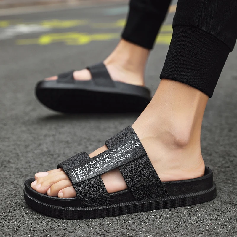 Мужские сандалии на плоской подошве Zapatillas Hombre удобные пляжные туфли для отдыха