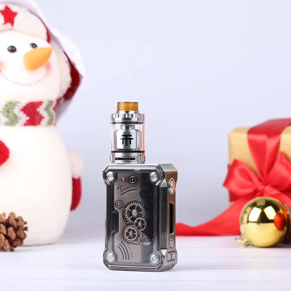 Original Vandy vape Triple 28 RTA Atomizer and Teslacigs Punk 220W Box Mod Electronic cigarette VS vandy pulse BF kit | Электроника