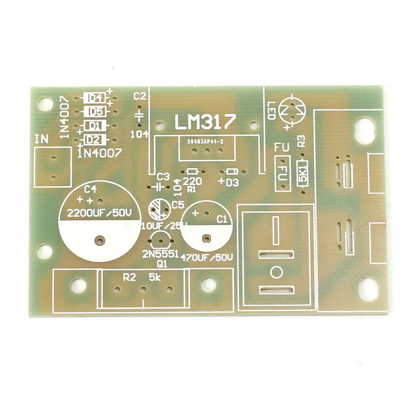 LM317 DC 5 В-35 В до 1 25 В-30 DIY Kit Регулируемая Шаг вниз регулятор Мощность модуль Питание