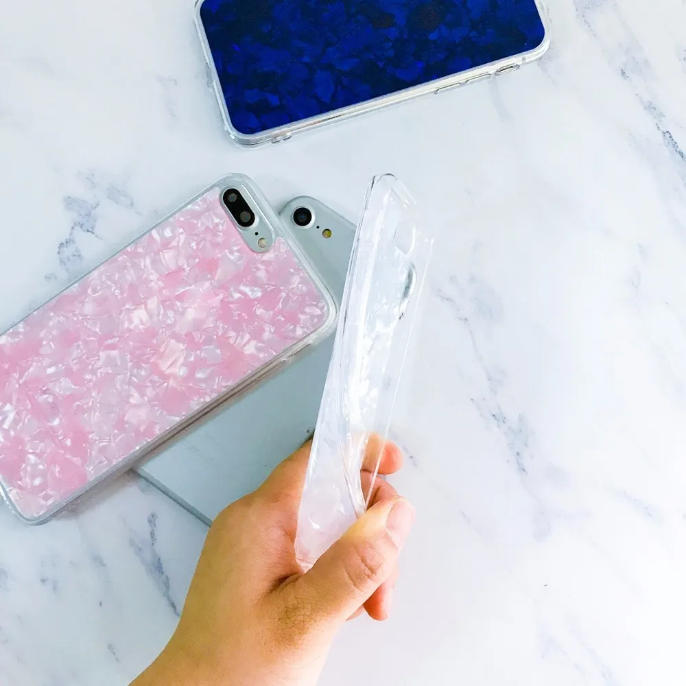 Fencus гладкой jade Мрамор узор чехол для iPhone 6 6S 7 8 плюс камень телефон случаях Мягкие
