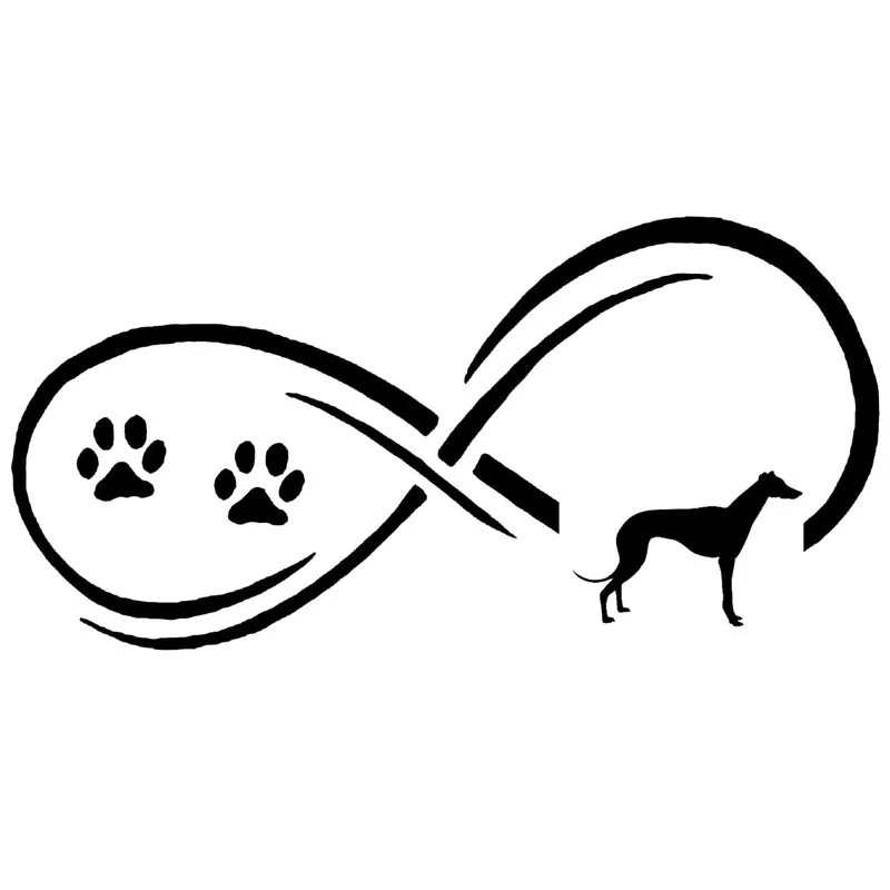 Автомобильные наклейки с принтом Собачья вечность 17 7*8 9 см модная виниловая