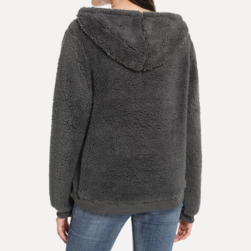 CHAMSGEND флисовые толстовки пушистые с карманами теплые леопардовые принты harajuku kpop