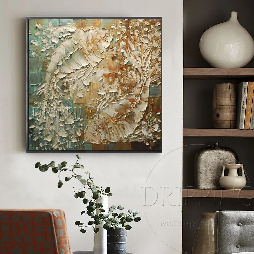 Ручная роспись высокое качество абстрактные животные рыба картина маслом на