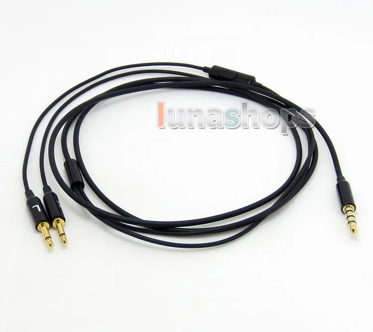 

LN004651 3.5mm To 2.5mm With Mic Remote OFC Cable Soft Light weight Cord for B&W Bowers & Wilkins P3 headphone