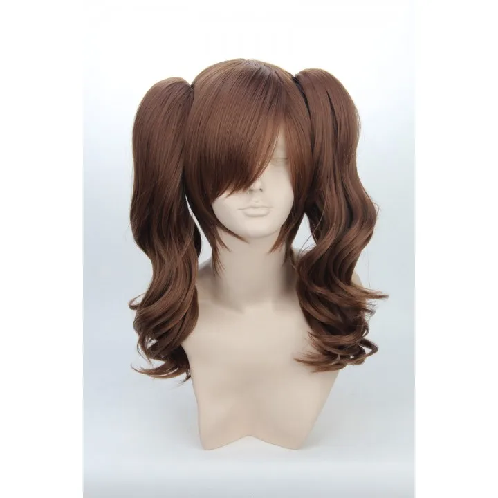 Ccutoo Kujikawa Rise Maid коллекция Ryuujou женские коричневые кудрявые синтетические волосы косплей костюм парики чип хвосты - Цвет: Коричневый
