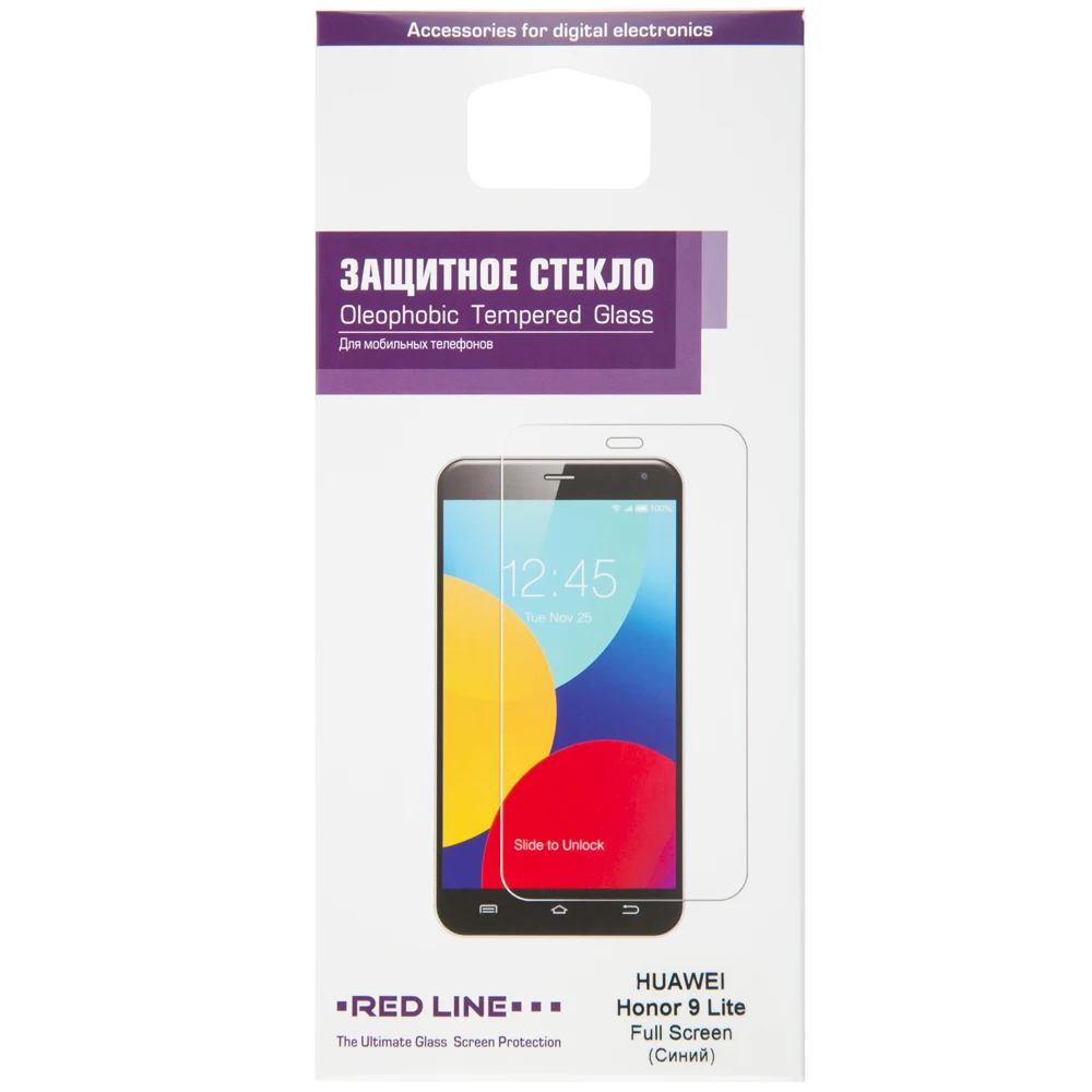 Защитное стекло Red Line для Huawei Honor 9 Lite Full Screen blue | Мобильные телефоны и аксессуары