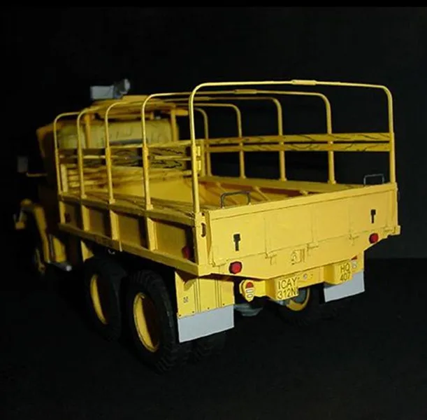 Масштаб 1:25 Американский M35A2 6x6 военный грузовик набор 3D бумажных моделей |