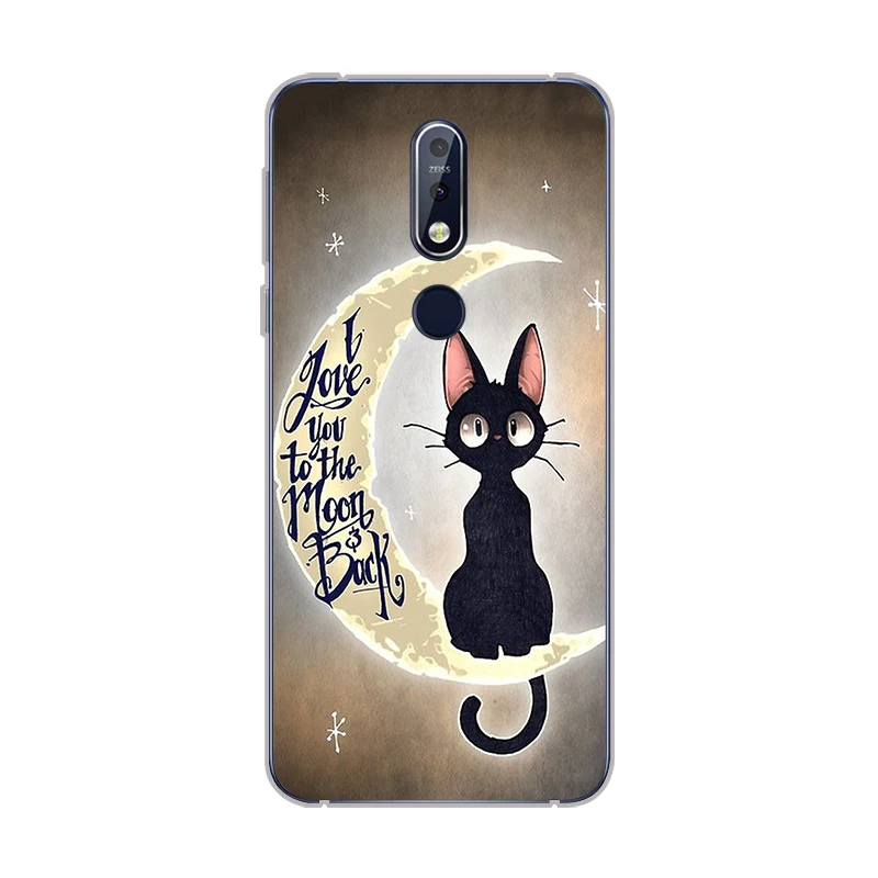 Ciciber для Nokia 8 7 1 6 5 3 2 Plus 9 PureView чехол телефона X7 X6 X5 X3 мягкий TPU милый кот с животными |