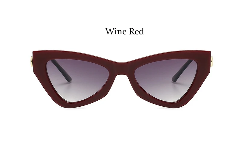 Wine Red Сексуальные женские солнцезащитные очки кошачий глаз с бабочкой, брендовые дизайнерские розовые солнцезащитные очки с кристаллами для женщин, мода, новые градиентные очки - Цвет линз: Wine Red