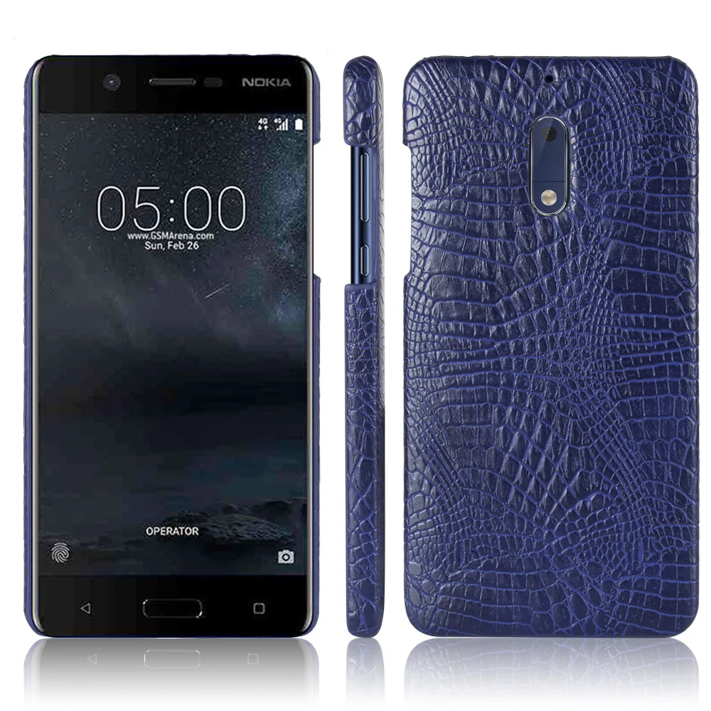 Чехол для Nokia 5 чехол TA-1008 TA-1030 телефона роскошный защитный из крокодиловой кожи |