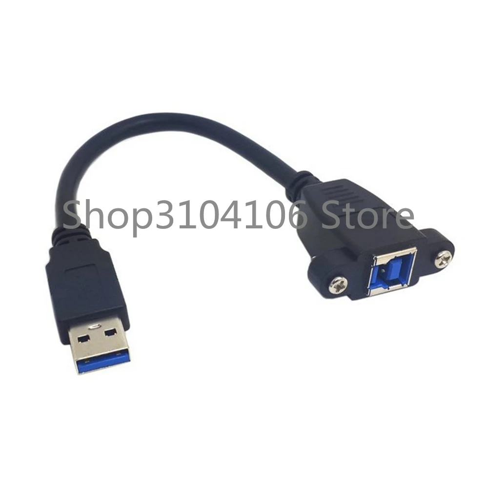 USB 3 0 A папа к B гнездовой разъем адаптера конвертер кабель с винтовой панелью