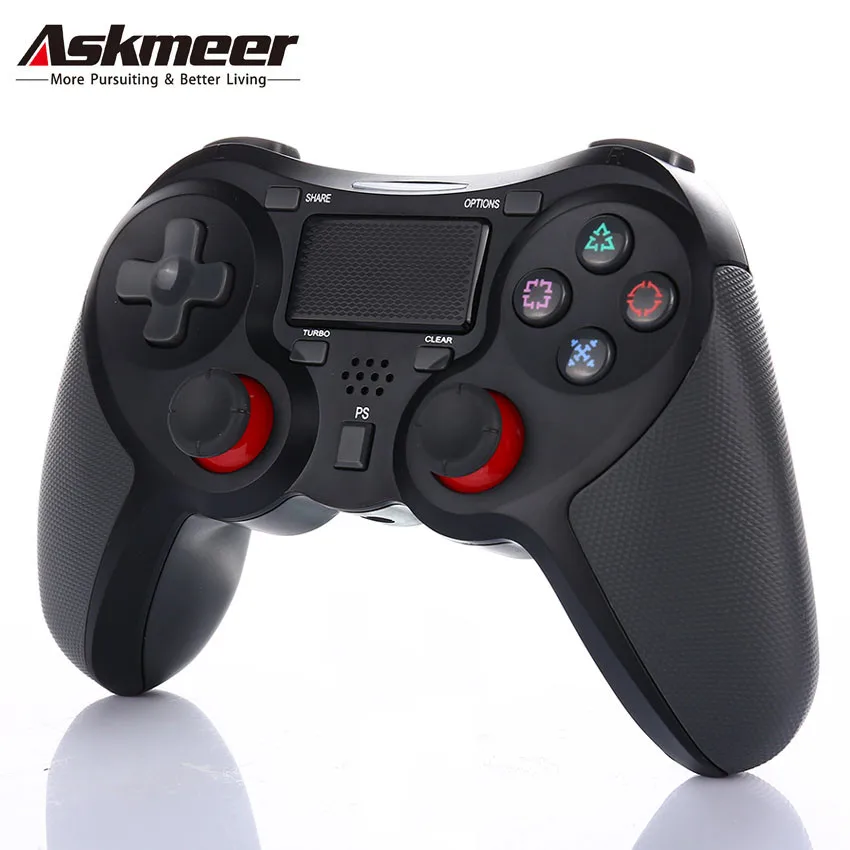 Беспроводной контроллер ASKMEER PS4 с Bluetooth Dualshock 4 геймпад для PS4/PS3 консоль джойстик