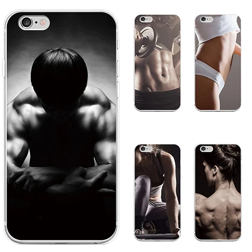 Muscle Vest Line Gym Theme Protective Phone Case for iPhone | Мобильные телефоны и аксессуары