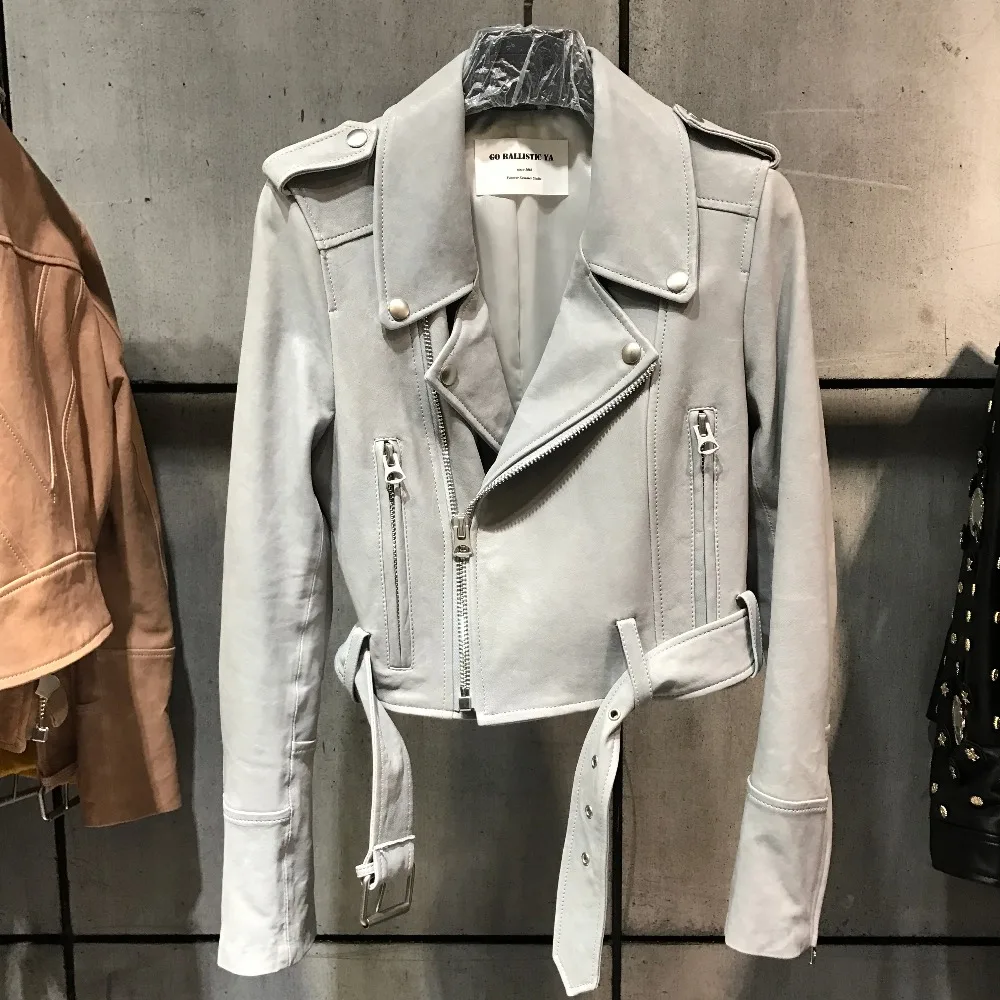 Женский блейзер из натуральной кожи большой размер 5XL | Женская одежда