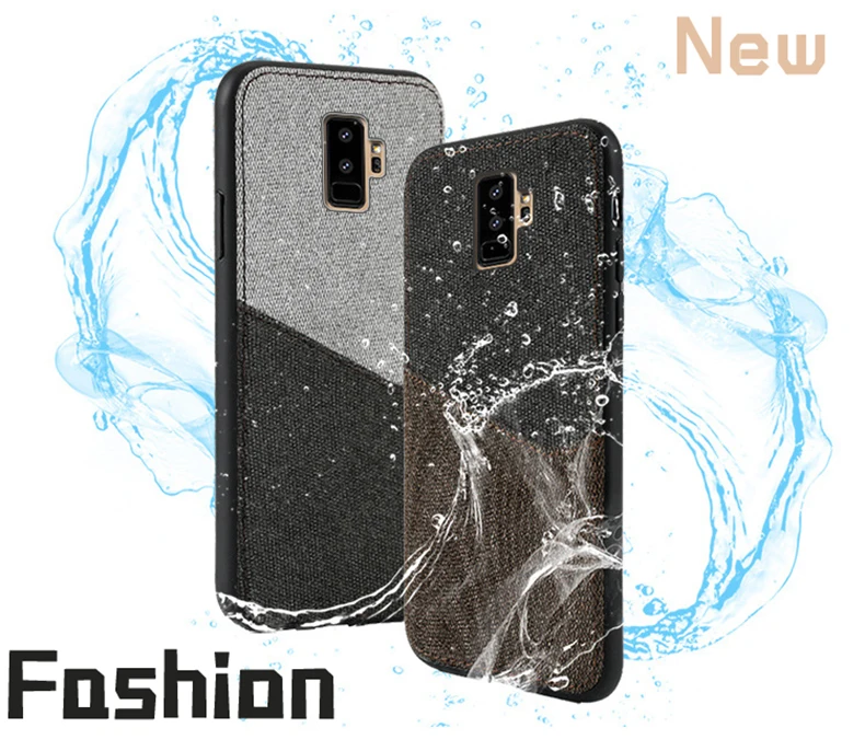 Для samsung Galaxy S9 S9plus S8 S8 Plus S7 S7 Edge Note 8 чехол для телефона с текстурой ткани Чехлы Защитные ударопрочные чехлы