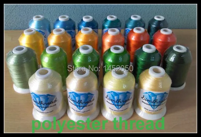 Simthread 112 цветов полиэфирная вышивальная машина нить 1000 м/катушка + 1 м подкладочная
