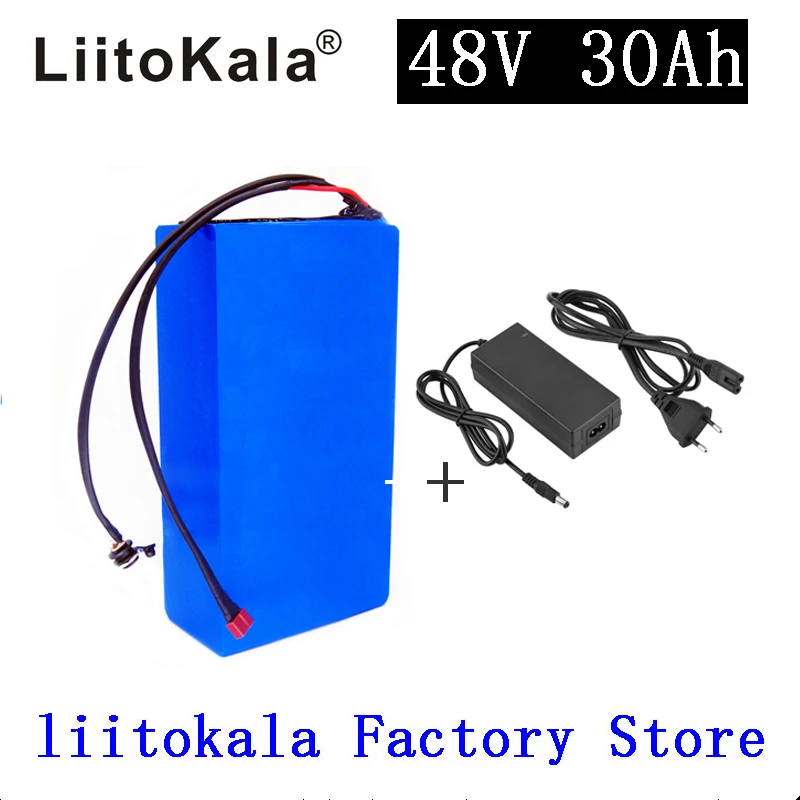LiitoKala 48v 30ah 48v 2000w батарея литий-ионная батарея 48V 30AH батарея для электрического велосипеда 48v батарея для скутера