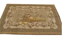 All - Floral Fine Needle Embroidered Carpet Beautiful Amazing Hand Crafted Gorgeous Floral Needlepoint Woven New Listing