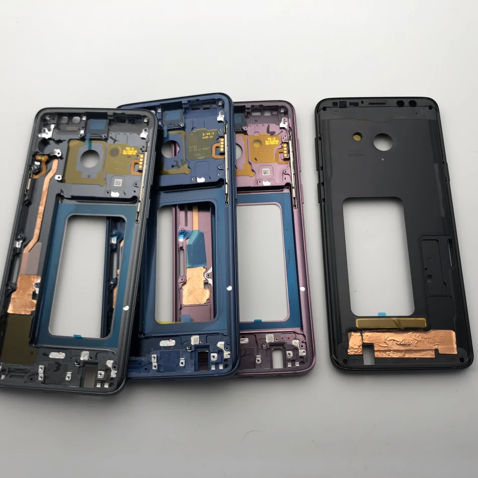 S9+ чехол с полным корпусом, задняя крышка+ передняя стеклянная линза+ средняя рамка для samsung Galaxy S9 Plus G965 G965F, полная часть