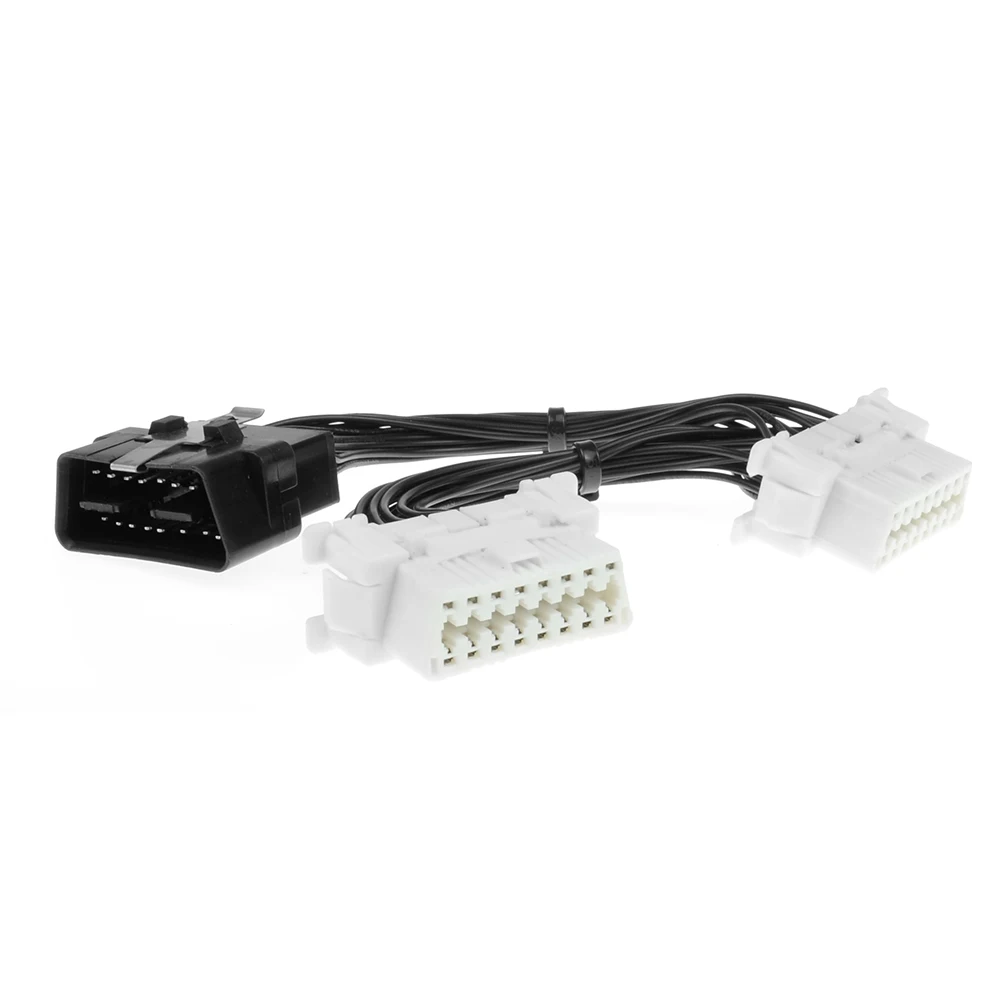 2019 16 pin OBD2 OBDii OBD 2 разветвитель Удлинительный кабель с одним штекером на два