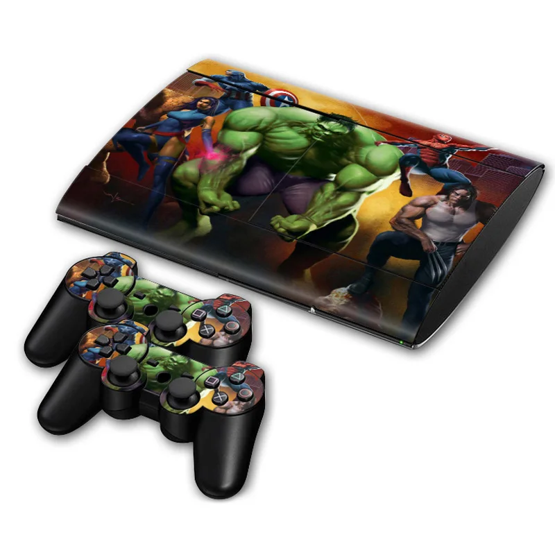 Горячая супергерой кожи виниловая кожа Наклейка протектор для PS3 супер тонкий 4000
