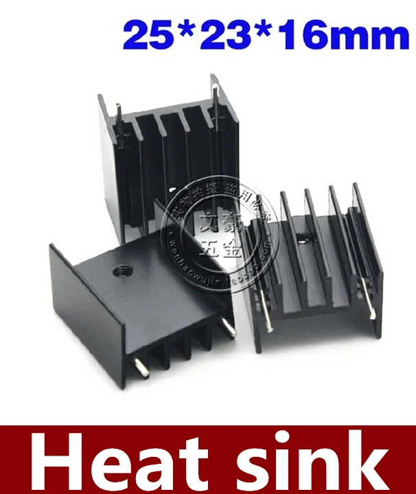 Lowest Price & Free shipping   HKpost  200pcs/lot   25*23*16MM   Aluminum heat sink silicon controlled heatsink Triode heat sink