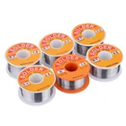 1 шт. 6337 проволока для припоя с канифольным ядром, флюс 2.0%, Оловянно-свинцовый, Оловянная проволока с канифольным ядром, Сварочная Оловянная свинцовая паяльная проволока, бухта