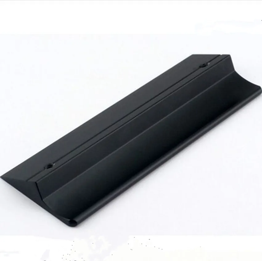 64 96 128 160 192 224mm Modern minimalist fashion invisible kitchen cabinet door handles black matte silver drawer pulls | Обустройство
