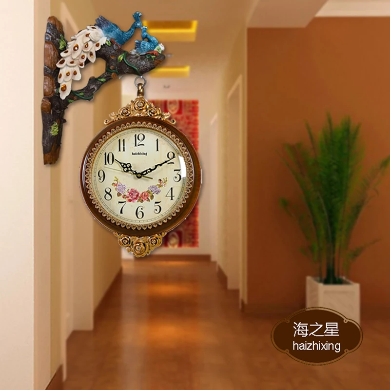 Ремесла искусства украшения дома Европейский Павлин тишина двойной колокольчик