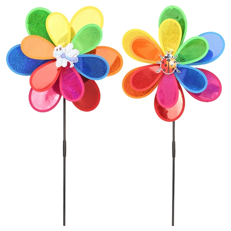

HBB Sequins Insect Windmill Whirligig Wind Spinner Home Yard Garden Decor Kids Toy