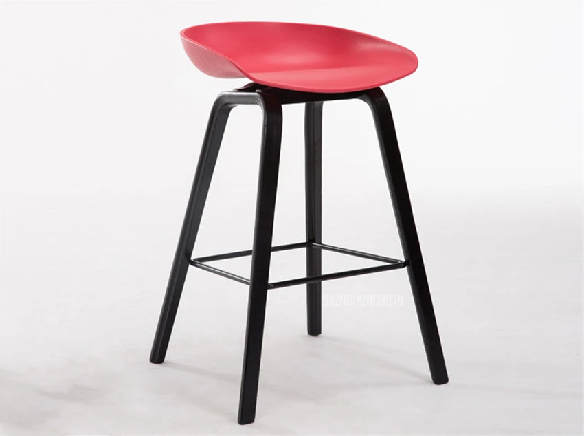 2 предмета в комплекте минималистский современный цельно деревянный барный стул с ABS счетчик барный стул Северной ветра модные креативные популярные фурнитура стул 65/75 см