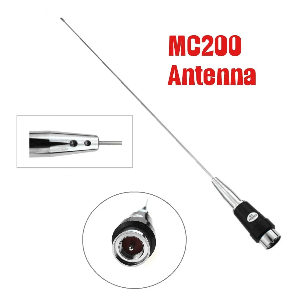 Car Antenna MC200 UHF 320-500MHz 250W 57cm Mobile Radio Antenna PL-259 for Ham Two-way Radio Transceiver QYT KT8900 Anytone TYT