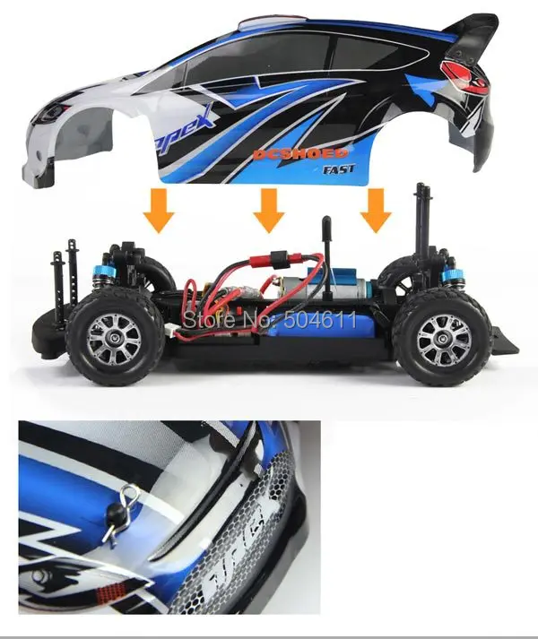 WLtoys A949 1:18 4WD вся пропорция RS гонки радио Светодиодный светильник с дистанционным