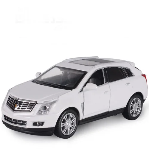 1:32 SRX SUV игрушечный автомобиль модель сплав оттягивание детские игрушки подлинный лицензионный коллекционный подарок внедорожный Акустооптический автомобиль для детей - Цвет: Белый