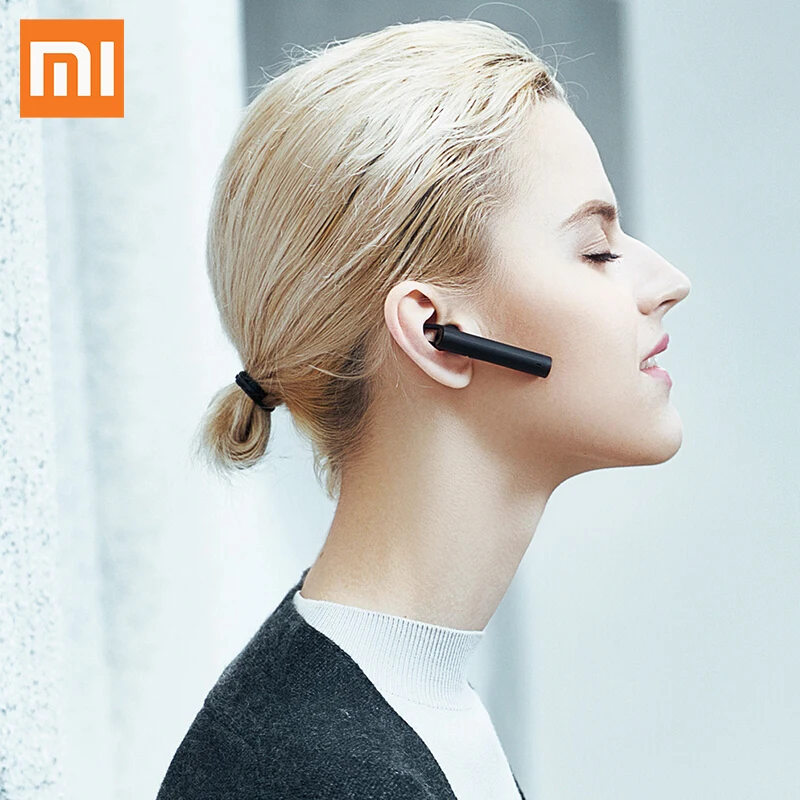 Original Xiaomi Bluetooth earphone black youth version Wireless Business headset phone 4.1 10M receiving signal | Электроника