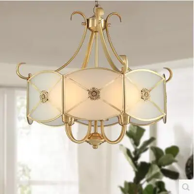 Подвесной светильник в европейском стиле из меди для ресторана бара спальни