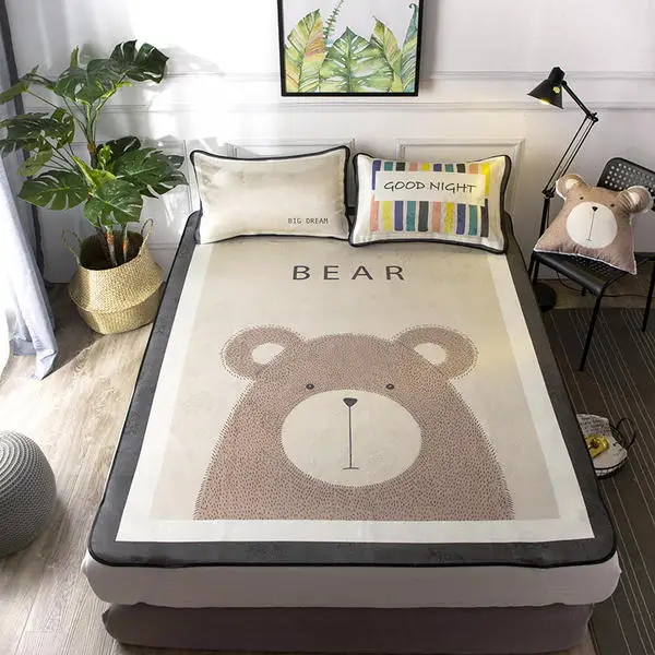 2019 Высококачественная простыня Шелковый коврик матрас размер 120*200/150*200 см летняя