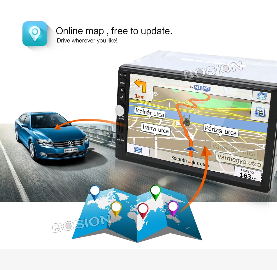 2 din автомобильное радио gps android автомобильный стерео Кассетный плеер рекордер радио тюнер gps навигация RDS поддержка управления рулевым колесом