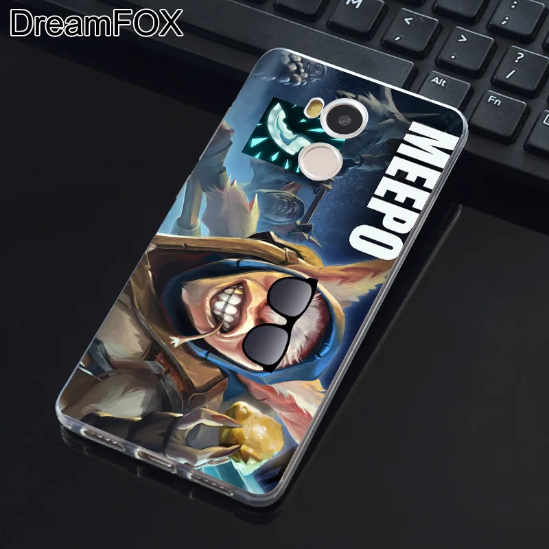 DREAMFOX K067 Dota 2 Meepo Soft TPU Silicone Case Cover For Xiaomi Redmi Note 3 4 5 Plus 3S 4A 4X 5A Pro Global |
